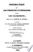 Instruction sur les préceptes du décalogue et sur les sacremens