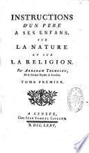 Instructions d'un père à ses enfans sur la religion