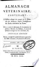 Instructions et observations sur les maladies des animaux domestiques...: Années 1782-1790