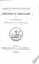 Instructions et questionnaires