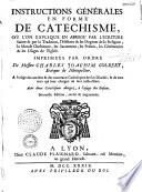 Instructions générales en forme de catéchisme... [par F. A. Pouget] Imprimées par ordre de Messire Charles Joachim Colbert, évêque de Montpellier...