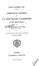 Instructions nautiques sur la Nouvelle-Calédonie et ses dépendances