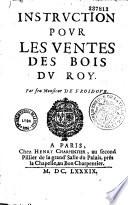 Instructions pour les ventes des bois du roy