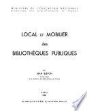 Instructions sommaires pour l'organisation et le fonctionnement des bibliothèques publiques