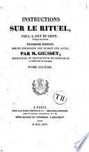 Instructions sur le rituel