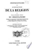 Instructions sur les principales vérités de la religion et sur les principaux devoirs du christianisme