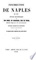 Insurrection de Naples en 1647 étude historique de Don Angel de Saavedra