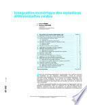 Integration Numerique des Equations Differentielles Raides