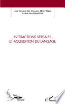 Interactions verbales et acquisition du langage