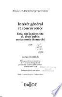 Intérêt général et concurrence