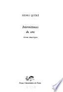 Intermittences du sens