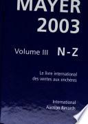 International auction records 2003