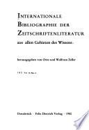 International bibliography of periodical literature covering all fields of knowledge
