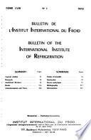 International Bulletin of Information on Refrigeration