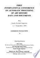 International Conference on Automatic Processing of Art History Data and Documents