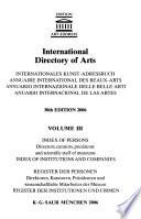 International Directory of Arts