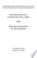 International Directory of Eighteenth-century Studies 2000