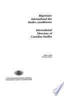 International Directory to Canadian Studies