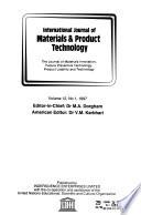 International Journal of Materials & Product Technology