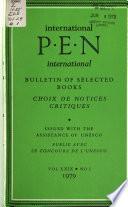 International P.E.N. Bulletin of Selected Books