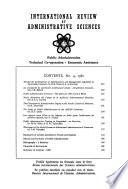 International Review of Administrative Sciences
