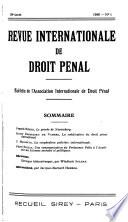 International review of penal law