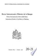 International review of the history of banking