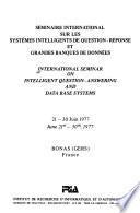 International Seminar on Intelligent Question-answering and Data Base Systems, Anglais