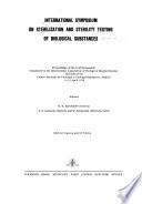 International Symposium on Sterilization and Sterility Testing of Biological Substances