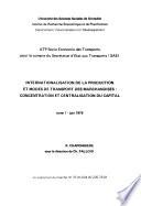 Internationalisation de la production et modes de transport des marchandises