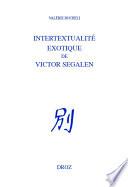 Intertextualité exotique de Victor Segalen
