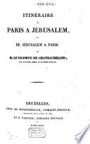 Intinéraire de Paris à Jérusalem...