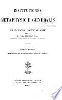 Introductio et metaphysica de ente in communi
