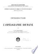 Introduction à l'ampélographie roumaine