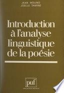 Introduction à l'analyse linguistique de la poésie