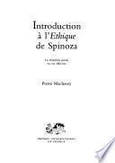 Introduction à l'Ethique de Spinoza: ptie. La vie affective
