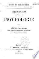 Introduction à l'étude de la psychologie