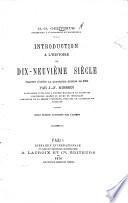Introduction à l'Histoire du 19e siècle ... Traduit de l'allemand par F. van Meenen