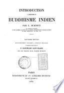 Introduction a l'histoire du buddhisme indien