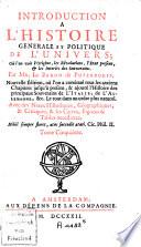 Introduction à l'histoire générale et politique de l'univers