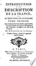 Introduction a la description de la France