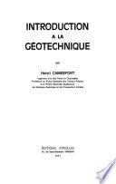 Introduction à la géotechnique