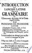 Introduction a la langue Latine