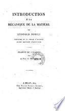 Introduction A La Mecanique De La Matiere
