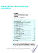 Introduction a la Metallurgie Extractive