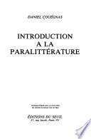 Introduction à la paralittérature