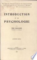 Introduction à la psychologie