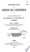 Introduction a la science de l'ingénieur