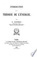Introduction à la théorie de l'énergie