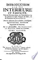 Introduction à la vie intérieure et parfaite...